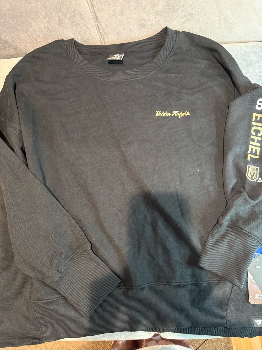 Las Vegas Knights Black Crewneck Sweatshirt